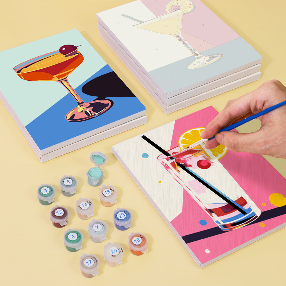 Color-Block Coupes and Highballs mini paint by numbers – image 4