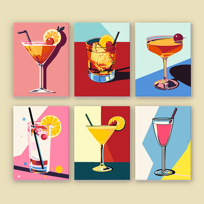 Color-Block Coupes and Highballs mini paint by numbers – image 7