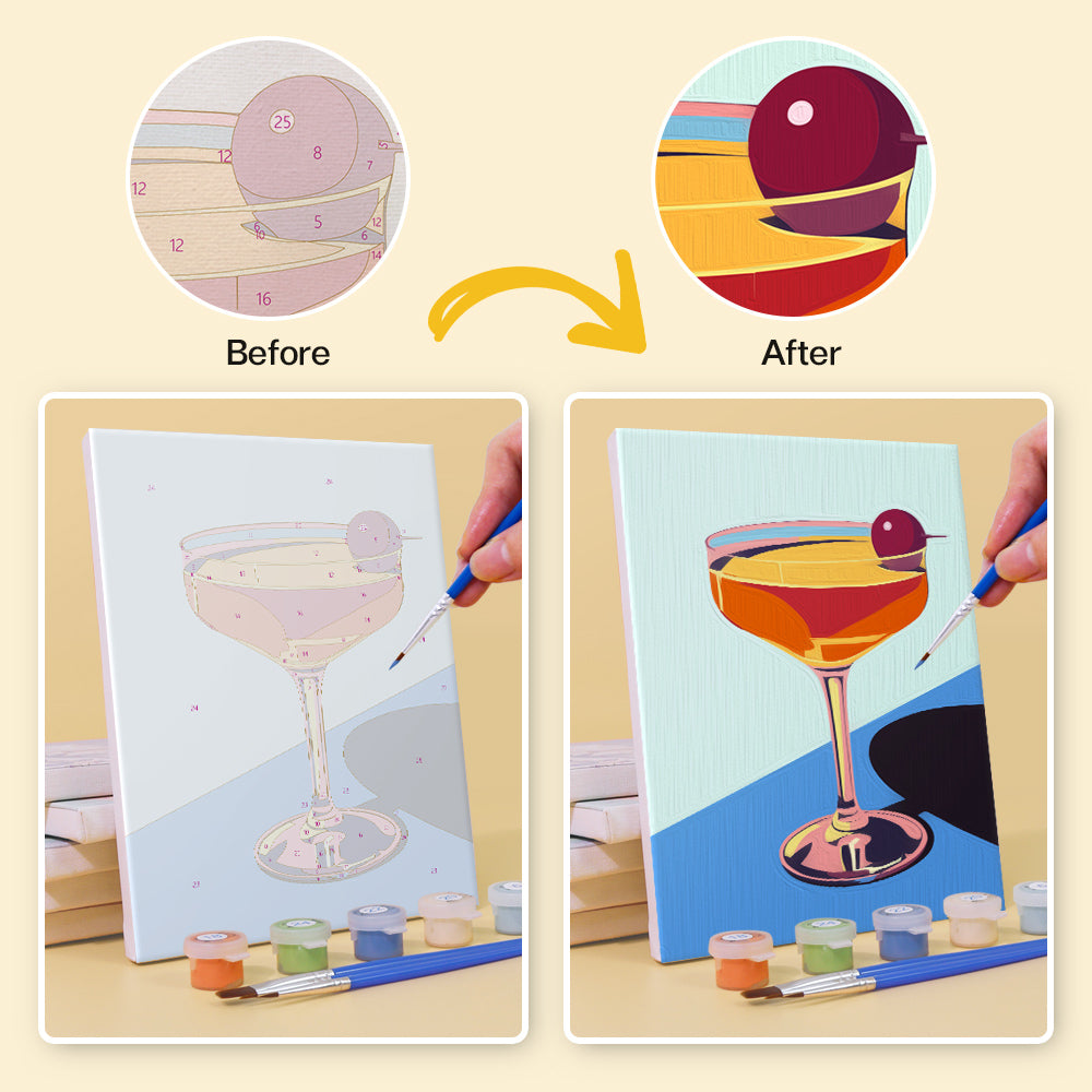 Color-Block Coupes and Highballs mini paint by numbers – image 9