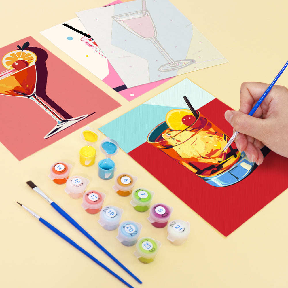 Color-Block Coupes and Highballs mini paint by numbers – image 11
