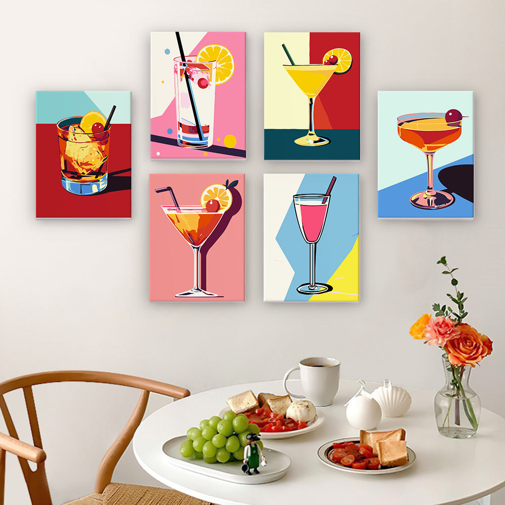 Color-Block Coupes and Highballs mini paint by numbers – image 13