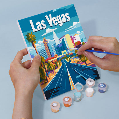 Colorful Travel Destinations mini paint by numbers – image 8
