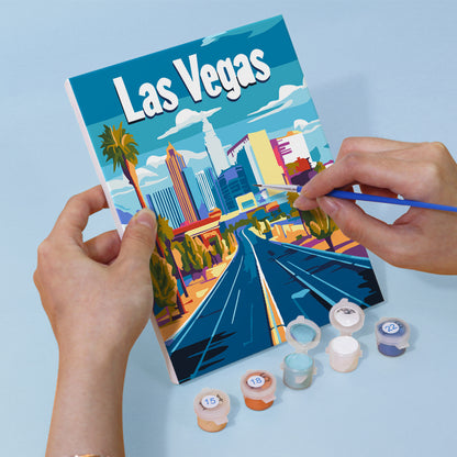Colorful Travel Destinations mini paint by numbers – image 10