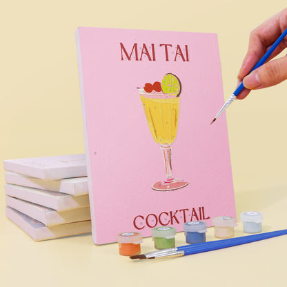 Pink Cocktail Favorites mini paint by numbers – image 3