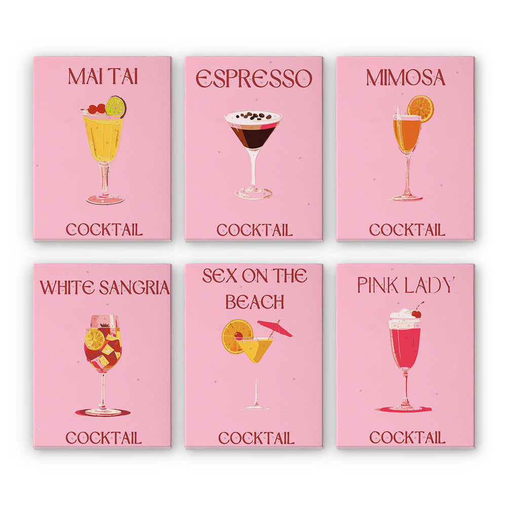 Pink Cocktail Favorites mini paint by numbers – image 8