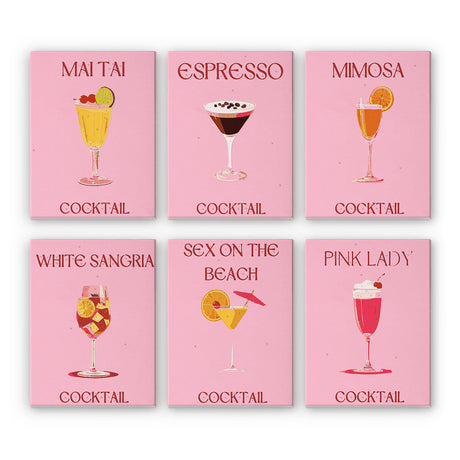 Pink Cocktail Favorites mini paint by numbers – image 8