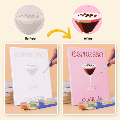 Pink Cocktail Favorites mini paint by numbers – image 10