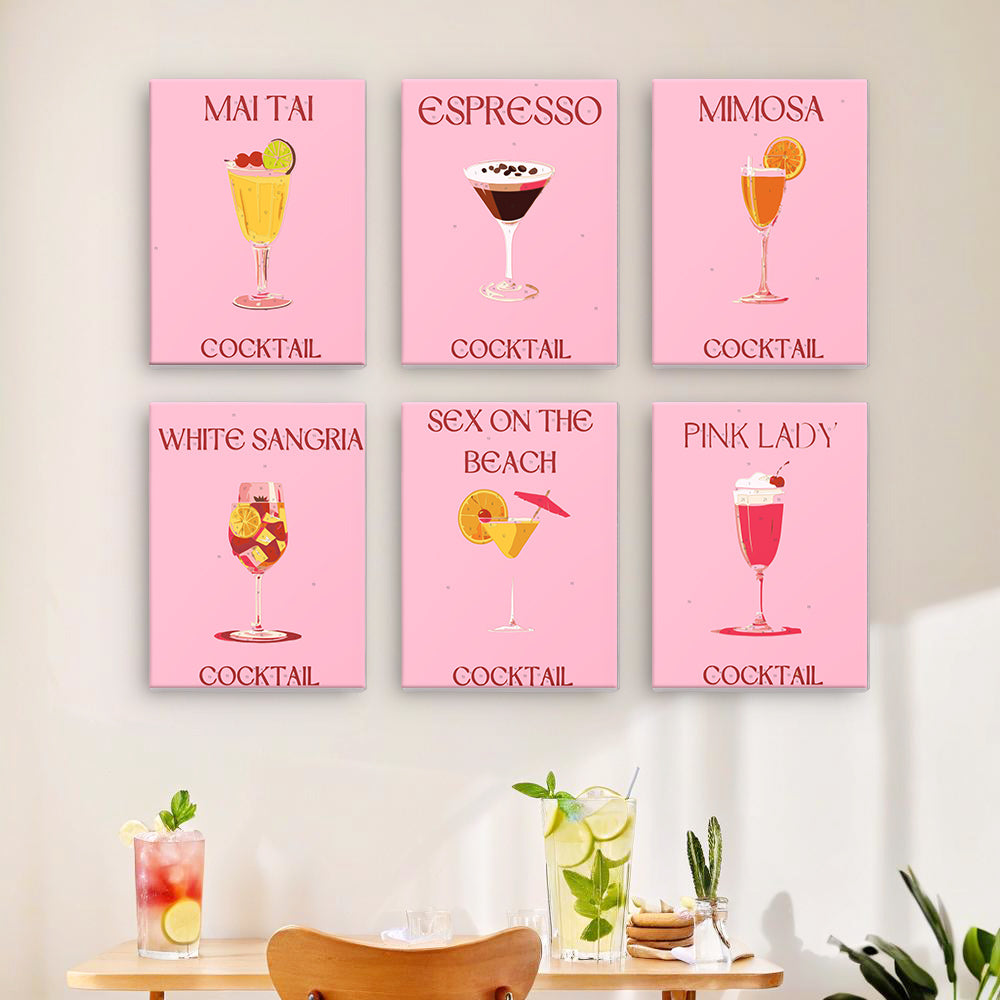 Pink Cocktail Favorites mini paint by numbers – image 14