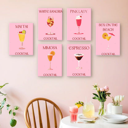 Pink Cocktail Favorites mini paint by numbers – image 15