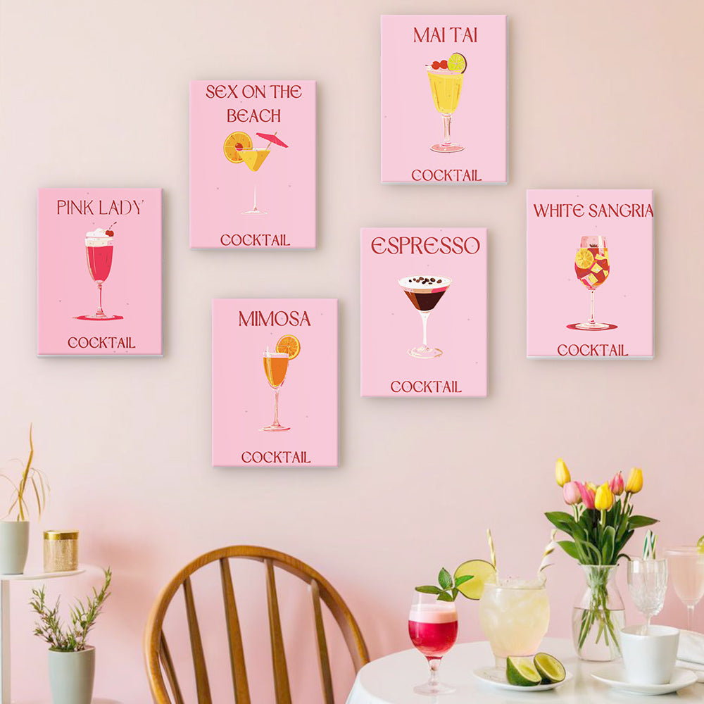 Pink Cocktail Favorites mini paint by numbers – image 16