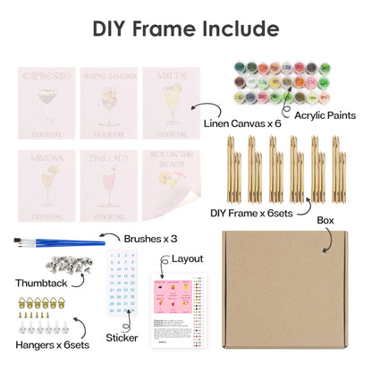 Pink Cocktail Favorites mini paint by numbers – image 17