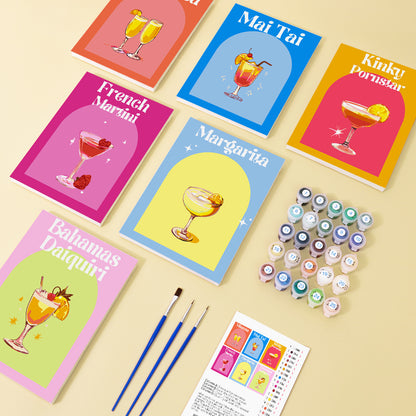 Classic Cocktail Menu mini paint by numbers – image 1