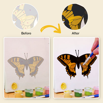 Monarch, Morpho and Swallowtail mini paint by numbers – image 2