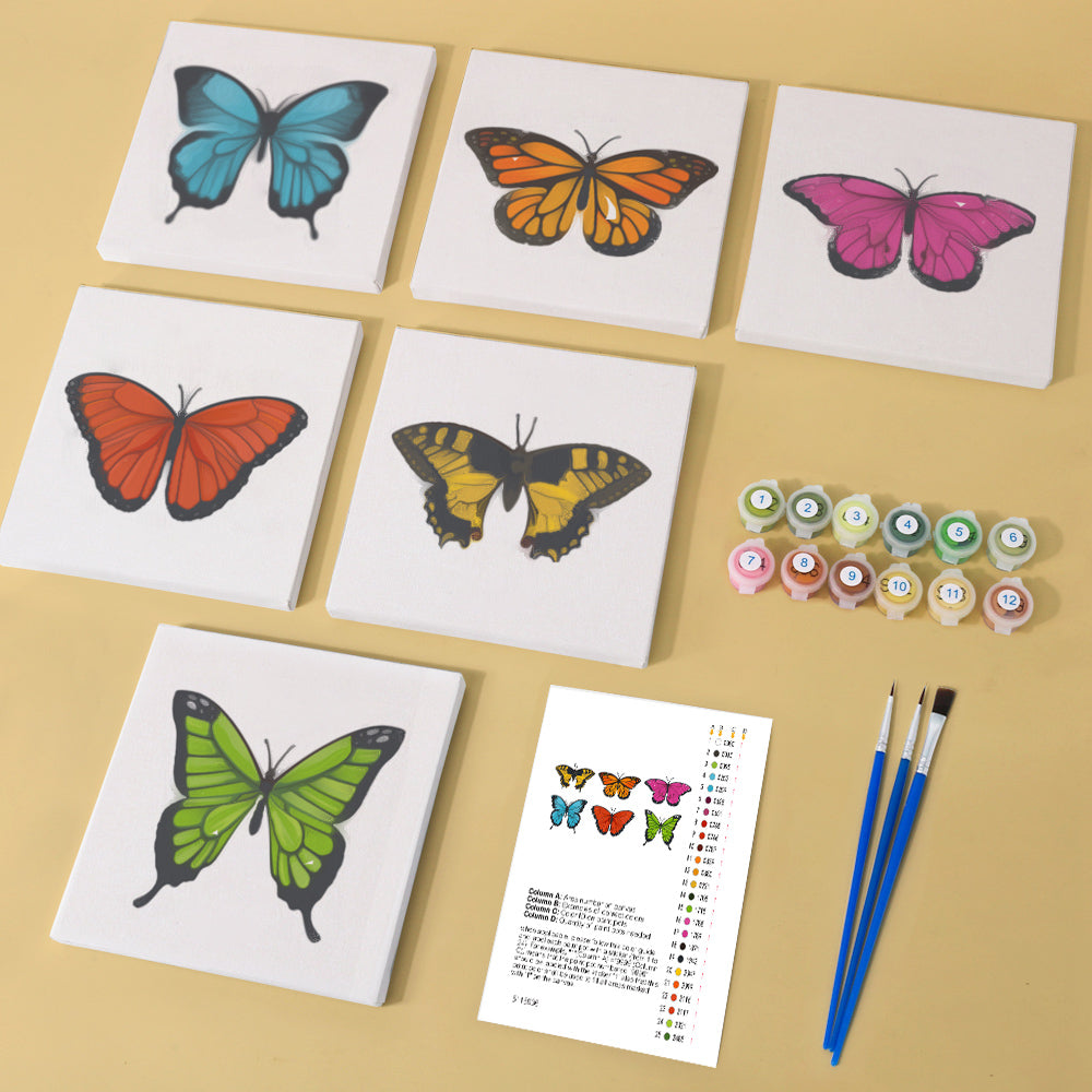 Monarch, Morpho and Swallowtail mini paint by numbers – image 9