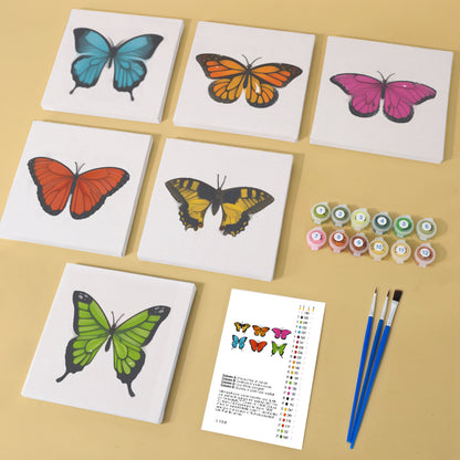 Monarch, Morpho and Swallowtail mini paint by numbers – image 9