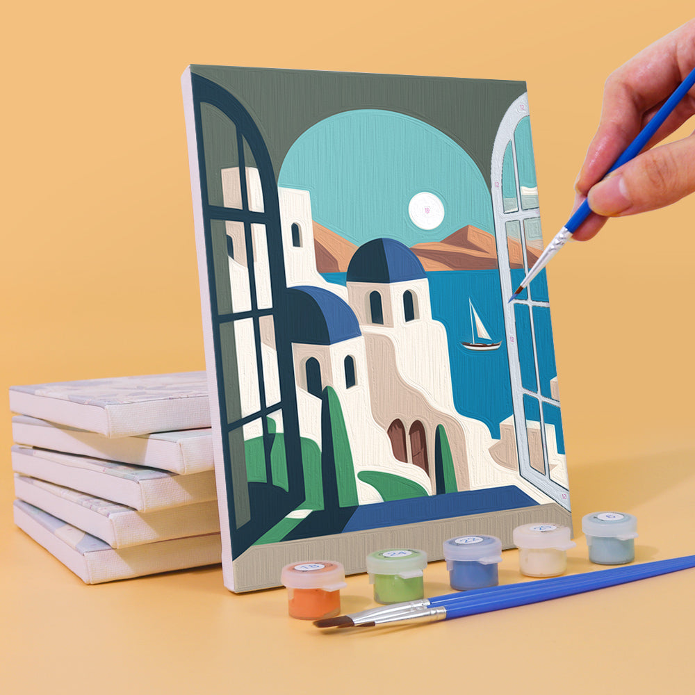 Landmark Architecture Collection mini paint by numbers – image 3
