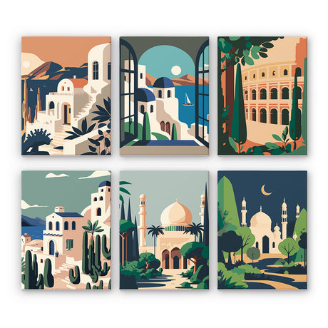 Landmark Architecture Collection mini paint by numbers – image 9