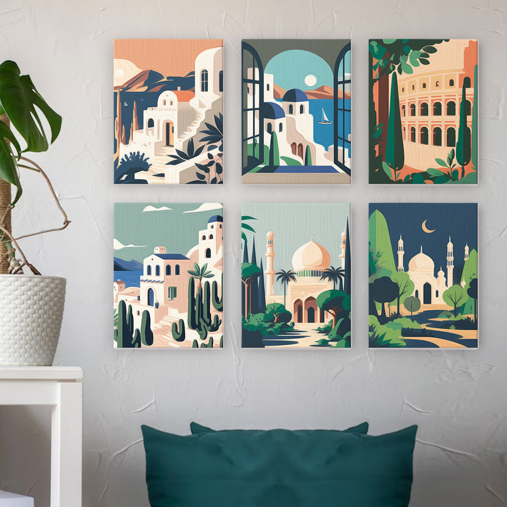 Landmark Architecture Collection mini paint by numbers – image 12