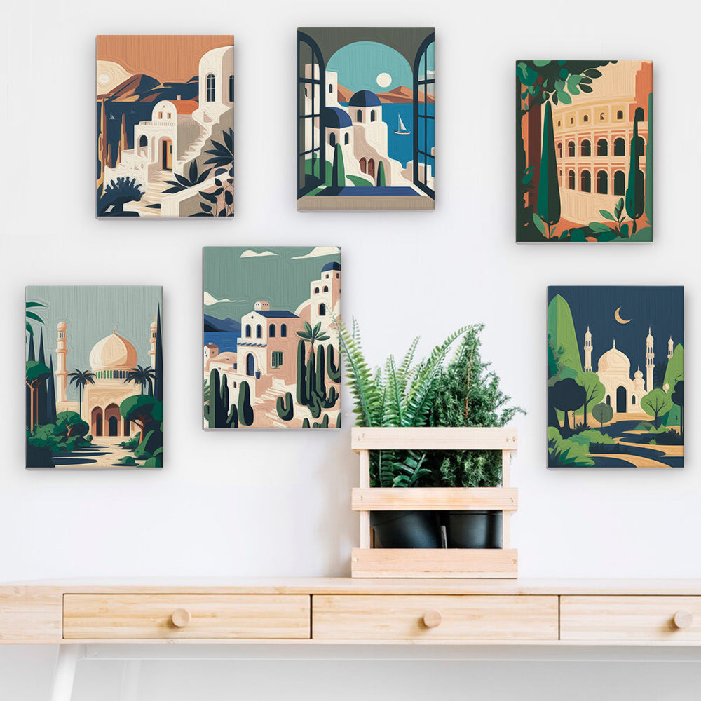 Landmark Architecture Collection mini paint by numbers – image 13
