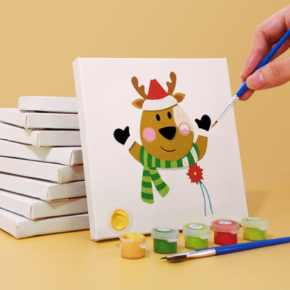 Cute Christmas Character Portraits mini paint by numbers – image 4