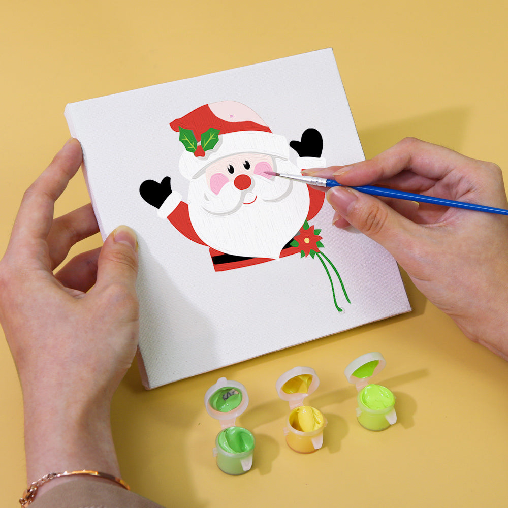 Cute Christmas Character Portraits mini paint by numbers – image 6