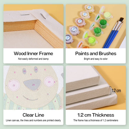 Cute Christmas Character Portraits mini paint by numbers – image 8