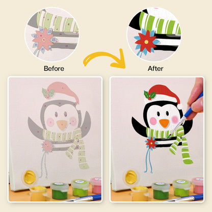 Cute Christmas Character Portraits mini paint by numbers – image 9