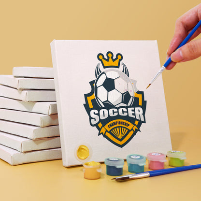 Soccer Championship Emblems mini paint by numbers – image 4