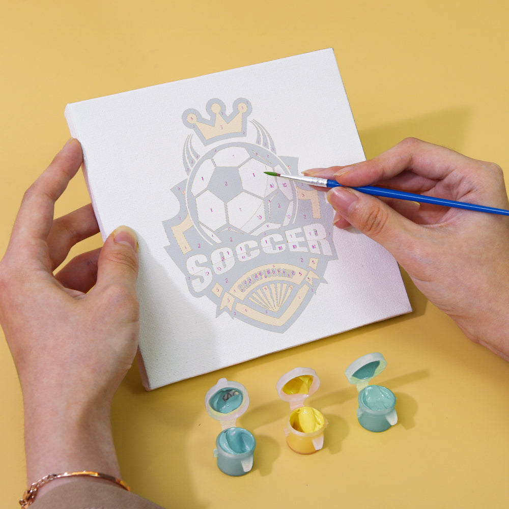 Soccer Championship Emblems mini paint by numbers – image 6