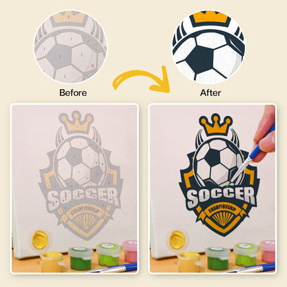 Soccer Championship Emblems mini paint by numbers – image 9