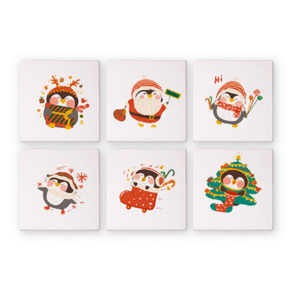 Cozy Winter Penguin mini paint by numbers – image 3