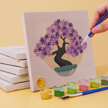 Blooming Bonsai Trees mini paint by numbers – image 2