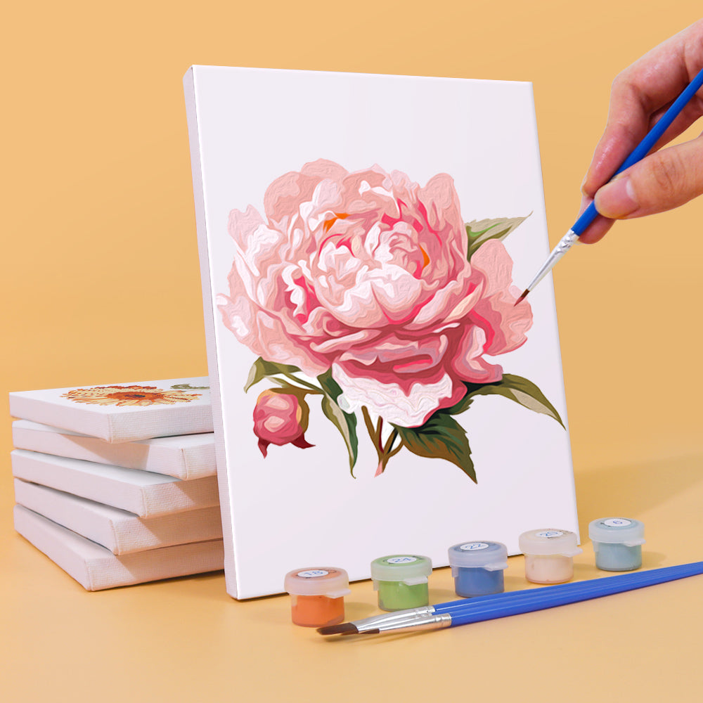 Classic Garden Flowers mini paint by numbers – image 9