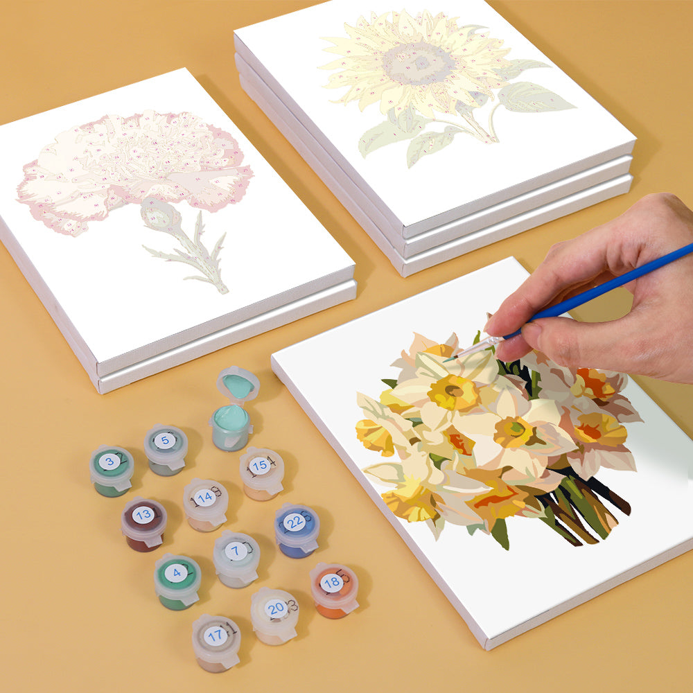 Favorite Garden Flowers mini paint by numbers – image 4