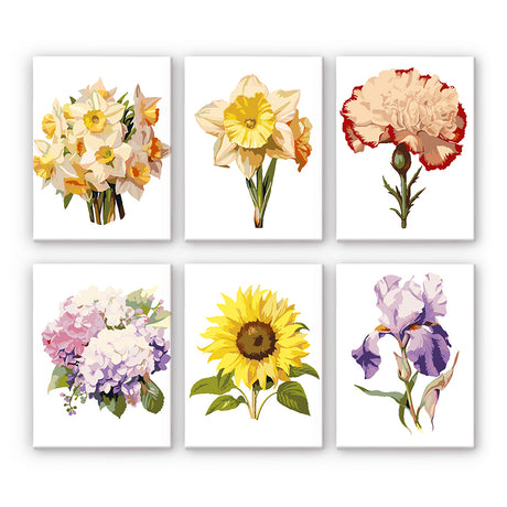 Favorite Garden Flowers mini paint by numbers – image 8