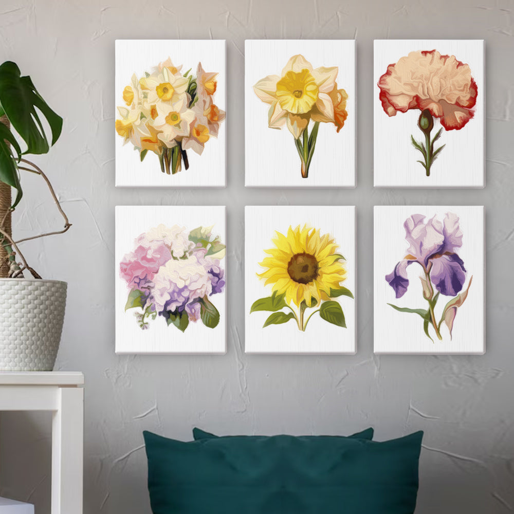 Favorite Garden Flowers mini paint by numbers – image 11