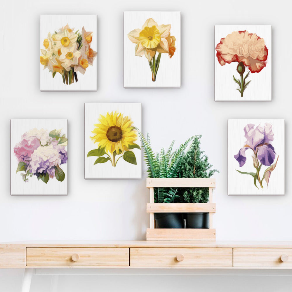 Favorite Garden Flowers mini paint by numbers – image 12