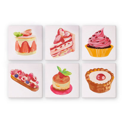 Pink Dessert Collection mini paint by numbers – image 3