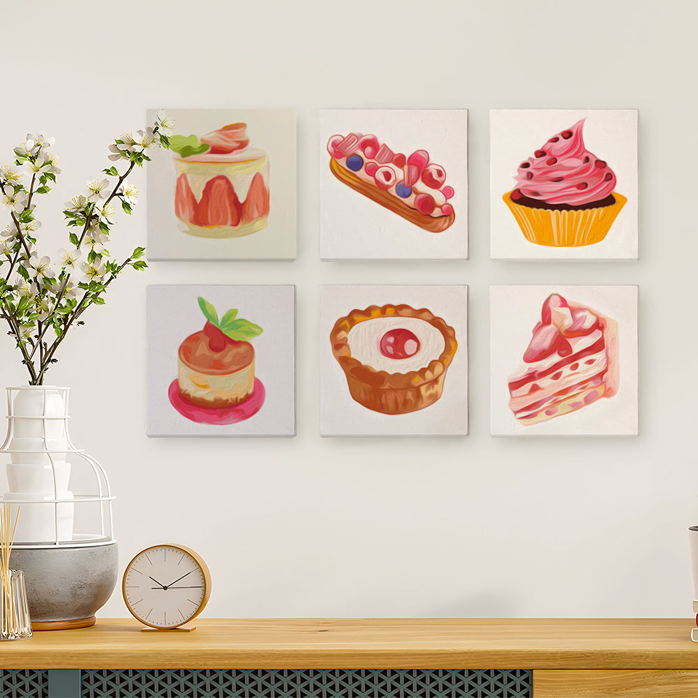 Pink Dessert Collection mini paint by numbers – image 6