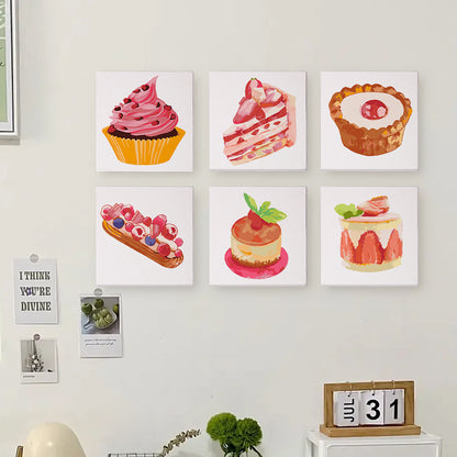 Pink Dessert Collection mini paint by numbers – image 7