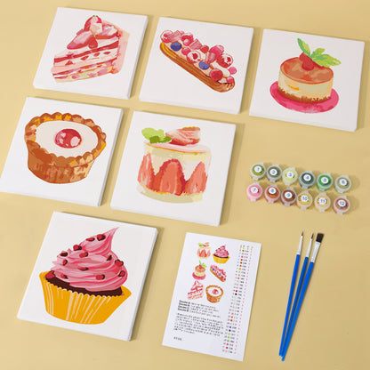 Pink Dessert Collection mini paint by numbers – image 10