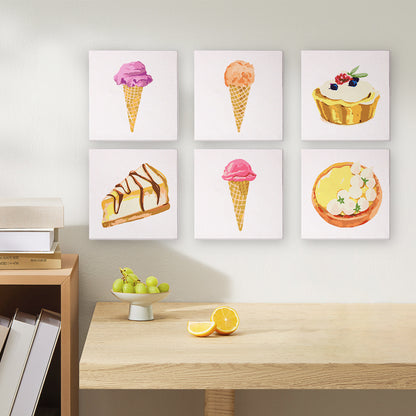 Ice Cream Cones and Lemon Tart mini paint by numbers – image 9