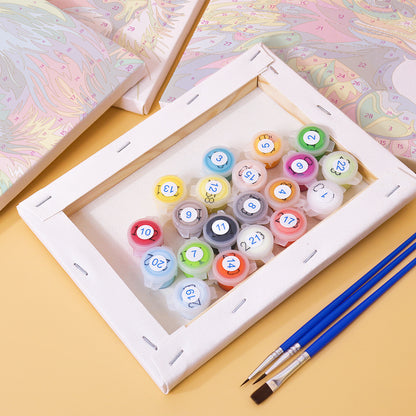 Rainbow Lion, Eagle and Bulldog mini paint by numbers – image 4
