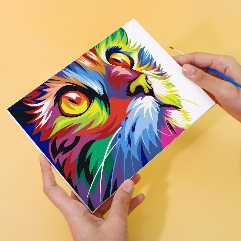 Rainbow Lion, Eagle and Bulldog mini paint by numbers – image 7