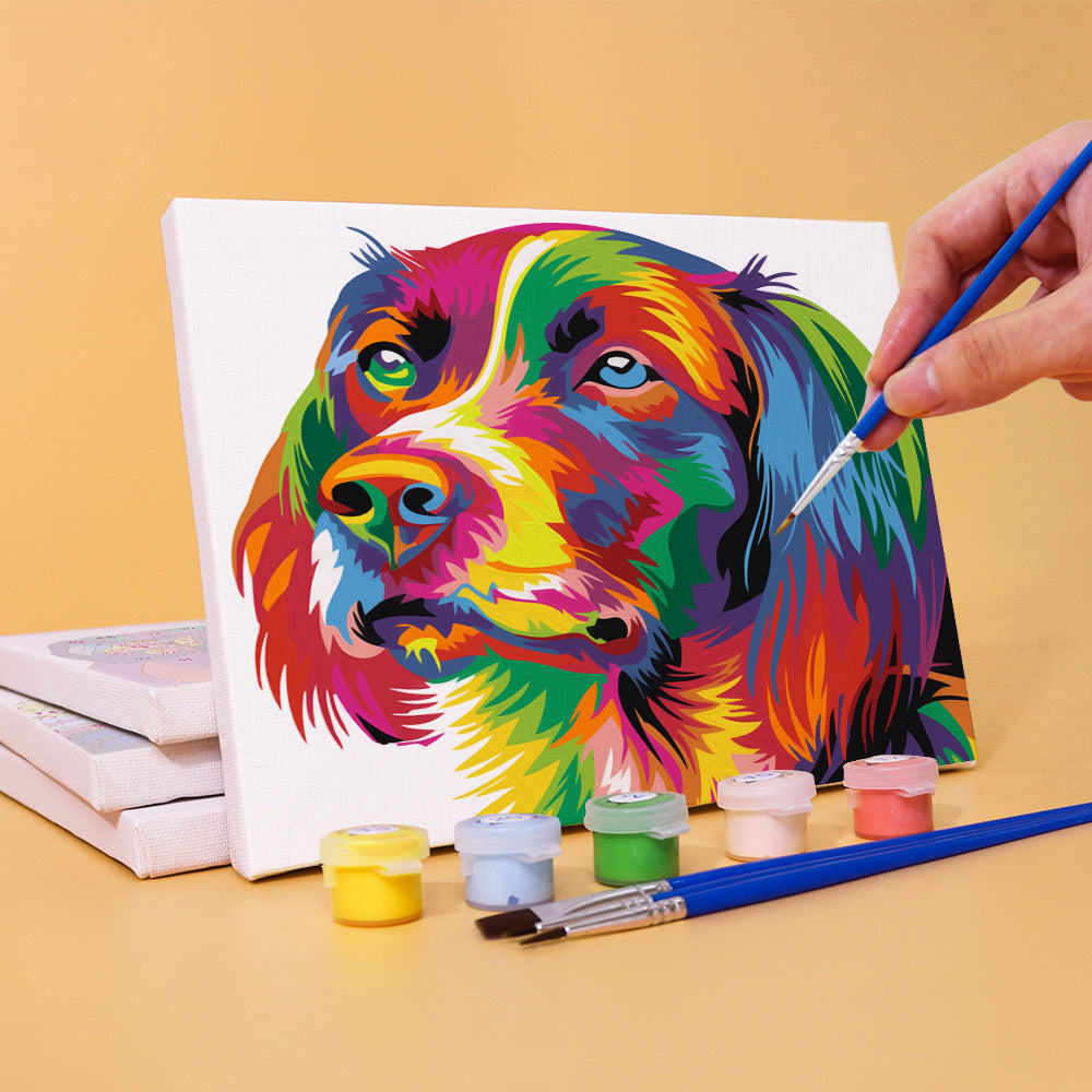 Rainbow Lion, Eagle and Bulldog mini paint by numbers – image 10