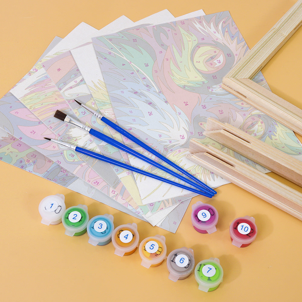 Rainbow Lion, Eagle and Bulldog mini paint by numbers – image 13