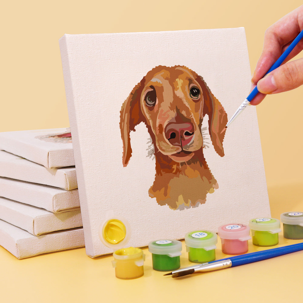 Adorable Dog Portraits mini paint by numbers – image 3