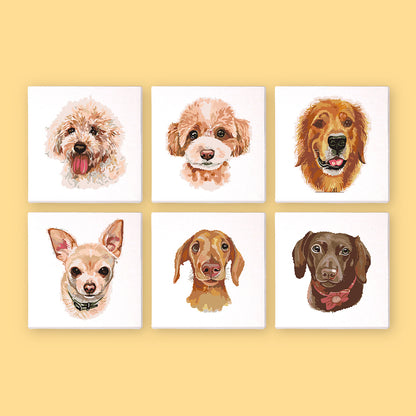 Adorable Dog Portraits mini paint by numbers – image 6