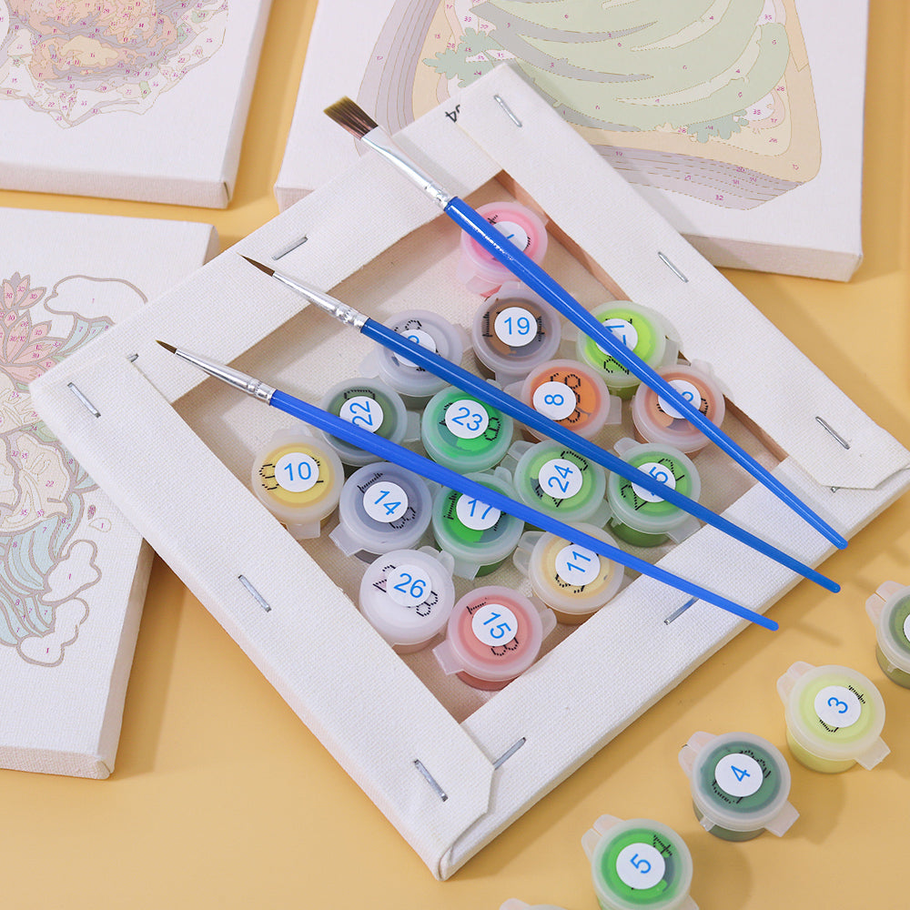 Burger, Ramen and Bento Box mini paint by numbers – image 2
