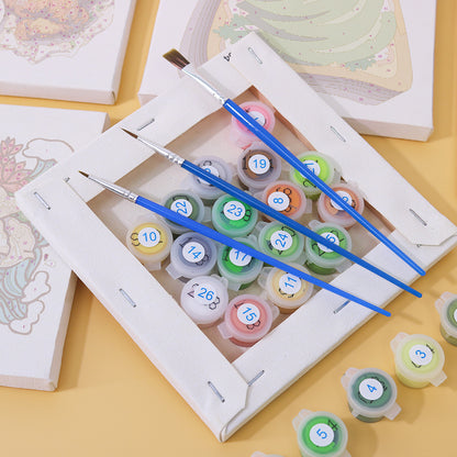 Burger, Ramen and Bento Box mini paint by numbers – image 2